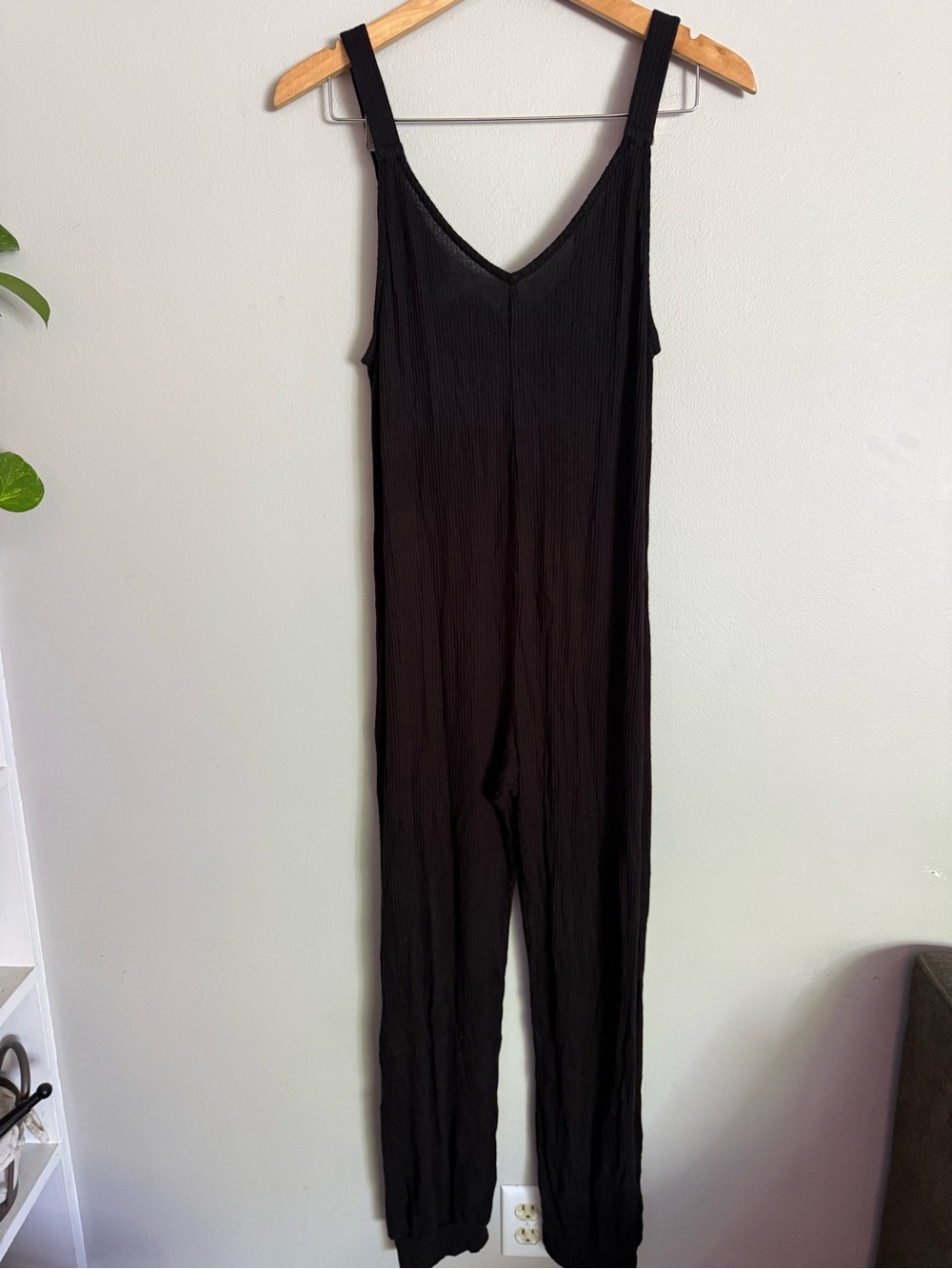 Eberjey Black Sleeveless V-Neck Jumpsuit